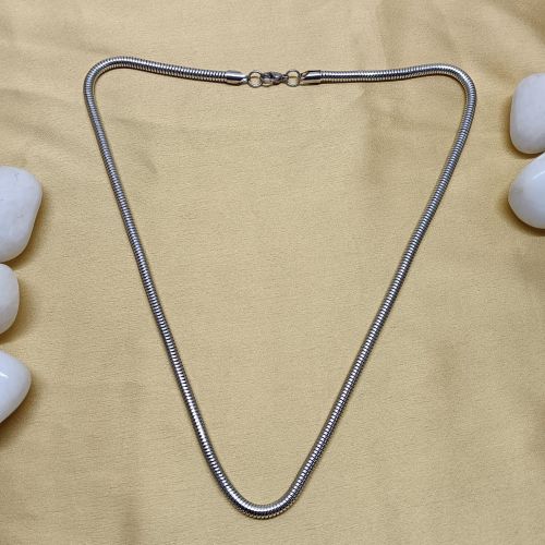 Non Polished Silver Round Snake Chains 26.5 Cm