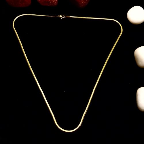 Alloy Non Polished Sleek Interwoven Design Chain