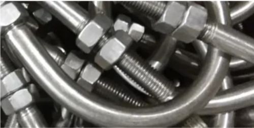 Polished U Bolt, Color : Silver for Automobiles, Fittings