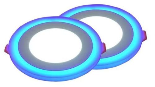 12+4W Slim Color LED Panel Light, Shape : Square