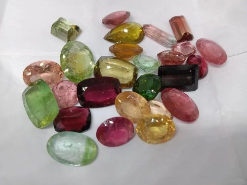 Natural Tourmaline Gemstone, Color : Multi-color Varies