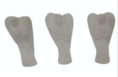 Selenite Gemstone Angel, Color : White