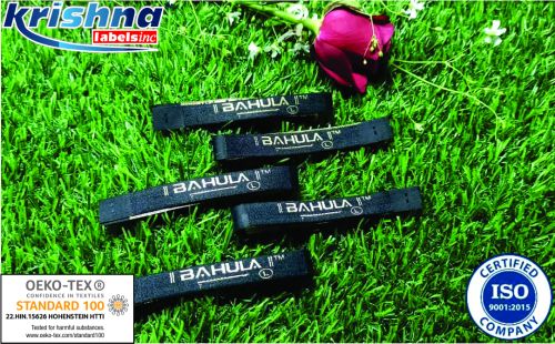 Woven Affordable Price Labels, Available Color : Black