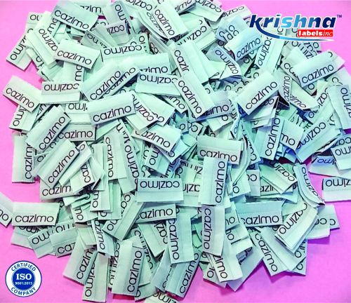 Glossy Lamination Laser Cutting Cotton Branded Clothing Labels