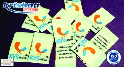 Glossy Lamination Printed Fabric Custom Labels 0-15mm