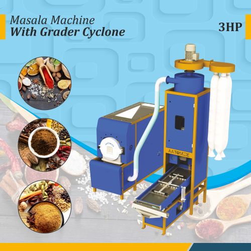 3HP Masala Pulverizer with Cyclone Separator & Vibro Grader