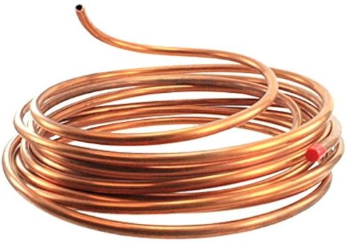 Polished Copper Tubing Coil, Length : 15m, 30m for Electrical Use