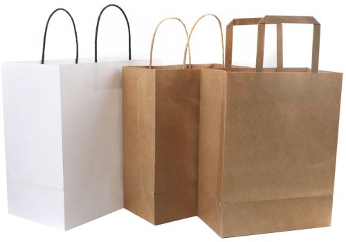 Multicolor Sos Paper Bag, Color : Light Brown for Shopping