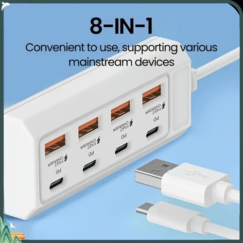 Jpy Power Plug Adapter, Color : White Stranderd