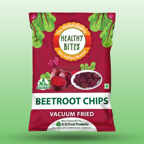 Healthy Bites Vacuum Fried Beetroot Chips, Color : Reddish, Red