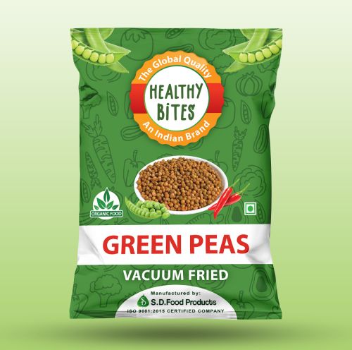 Healthy Bites Organically Processed Vacuum Fried Green Peas Crisps
