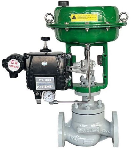 Diaphragm Pneumatic Globe Control Valve, Wcb, 1-1/2 Inch, RF