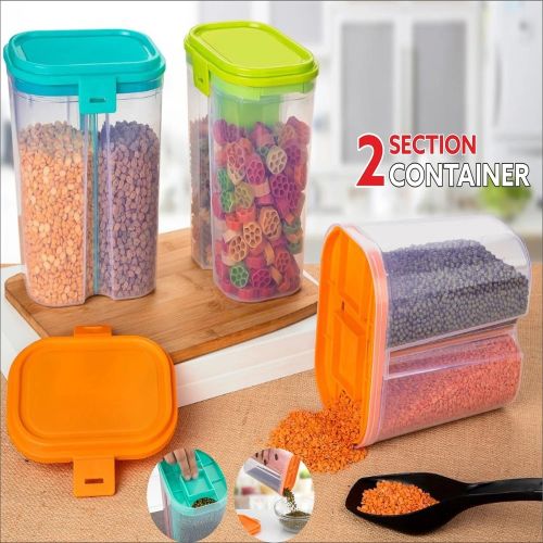 High-quality 2 Section Unbreakable Storage Container