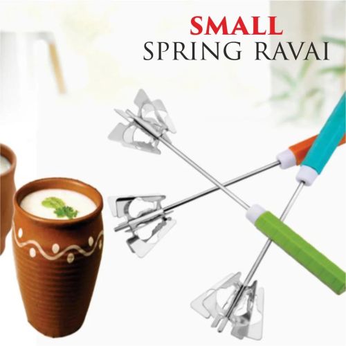 Stainless Steel Hand Mixi Manually, Color : Silver Small