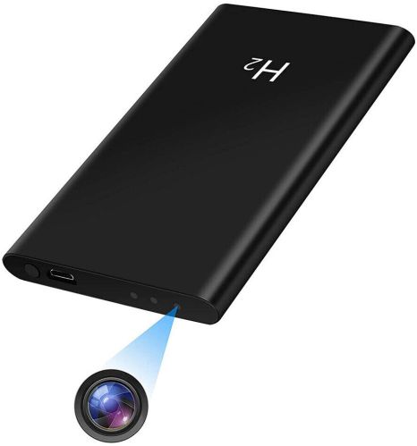 Krish Plastic Power Bank Spy Camera, Color : Black