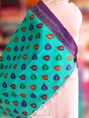Chiffon Block Printed Cotton Dupatta (2.25m Length), Color : Dyeable