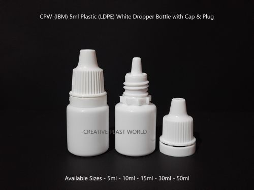 5ml Plastic LDPE Dropper Bottle