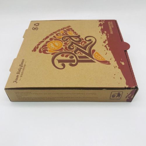 Kraft Paper Custom Printed Pizza Box