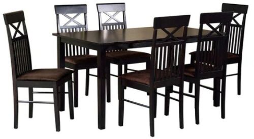 6 Seater Dining Set in Wenge Finish