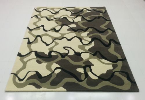 Geometric/floral Designer Hand Tufted Wool Carpets Traditional