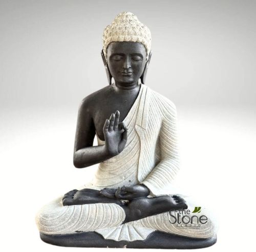 Black Stone 2.5ft Buddha Sculpture for Garden, Weight : 137 Kgs