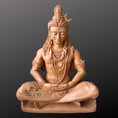 3 Feet Stone Shiva Statue, Color : Brown