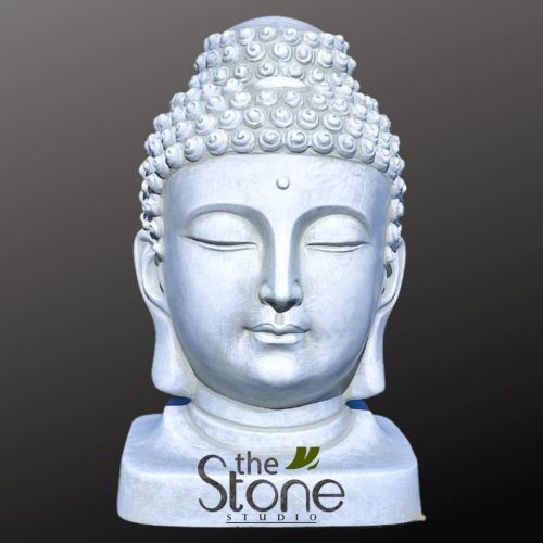 Fibre Buddha Face Statue 2ft for Decor