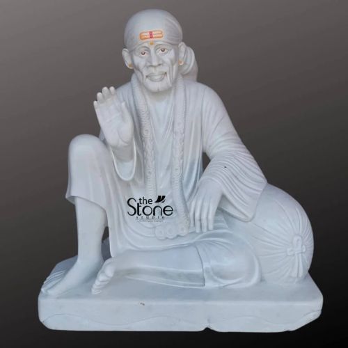 Marble Dwarkamai Sai Baba Statue 3ft