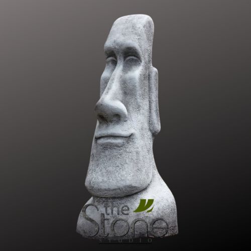 Fibre Easter Island Head Modern Statue 3ft