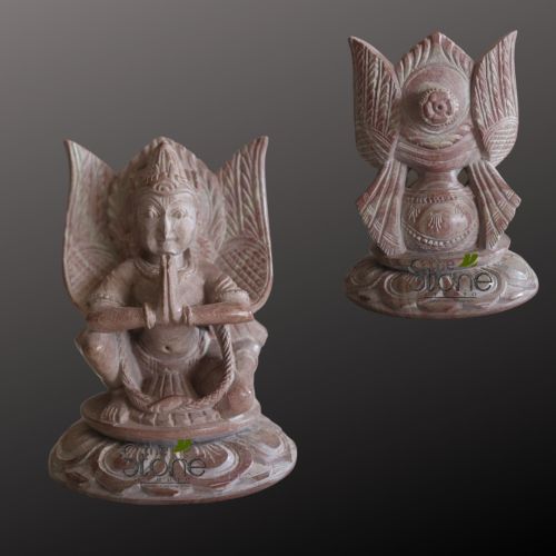 Garuda Gift Stone Sculpture 3 Inch, Color : Pink