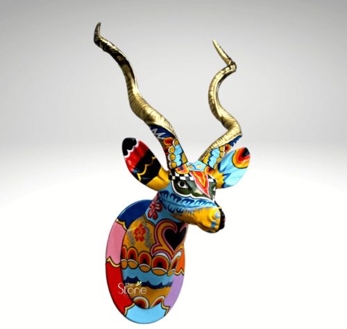 Fibre Kudu Head 5ft Sculpture, Length : 30 Inches