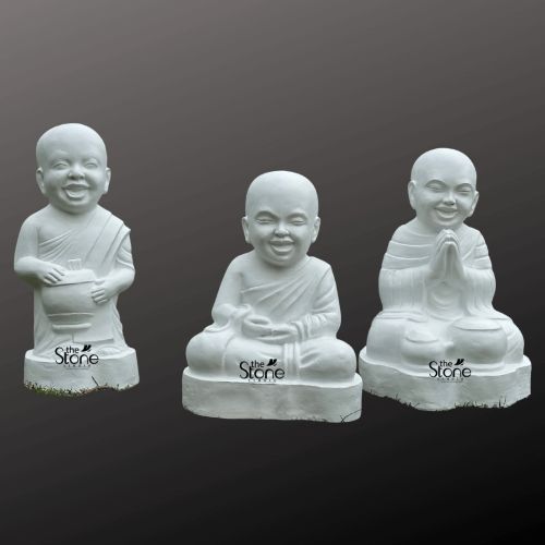 Blackstone Laughing Buddha Baby Monk Statue 1.5ft