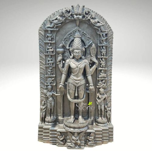 Black Stone Lord Surya Narayan Statue 4ft