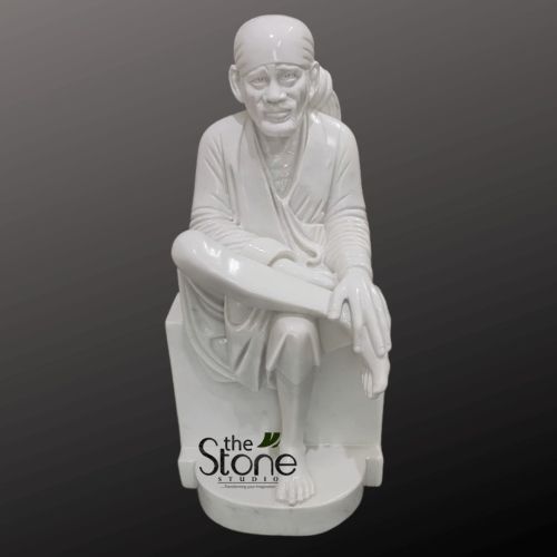 Marble Sai Baba Idol For Home 2ft