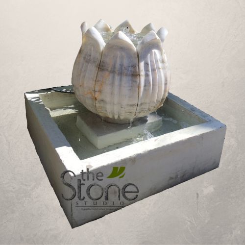 Tulip Marble Fountain with Base 3ft