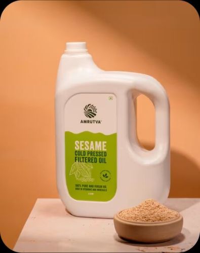 Cold Pressed Filtered Sesame Oil By Amrutva Fine Foods | 5 Litre