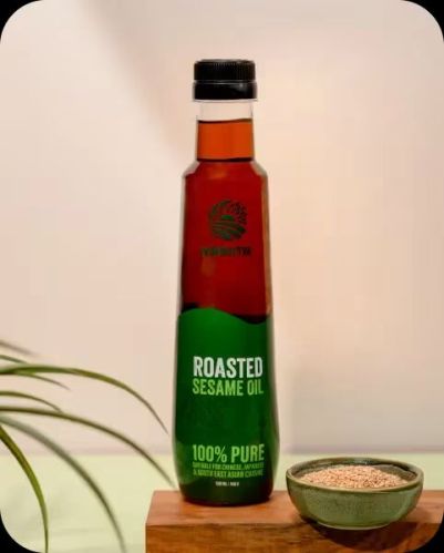 Cold Pressed Roasted Sesame Oil By Amrutva | 500ML