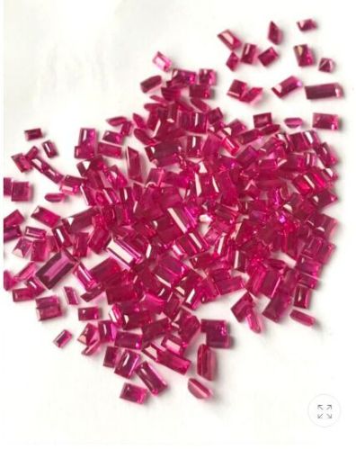 Ruby Baguette Gemstone, Color : Red For Jewelry Making