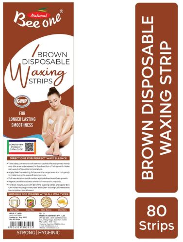 Non-woven Fabric Brown Big Waxing Strips, Packaging Type : Box