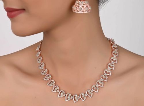 Luxurious Handmade Cz Brass Necklace for Women - An Investment Piece