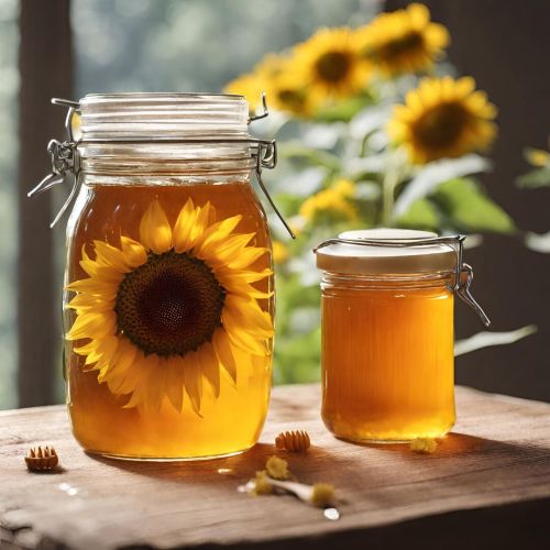 Natural Sunflower Honey, Packaging Type : Glass Jar, Form : Gel