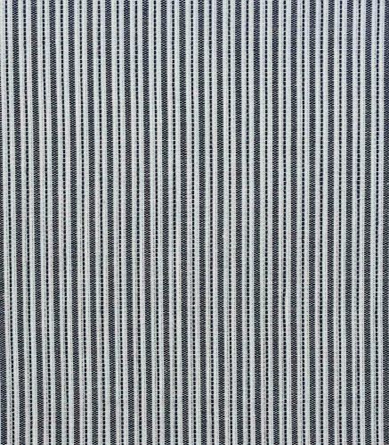 100% Cotton Black Yarn Dyed Stripe Fabric, Width : 57