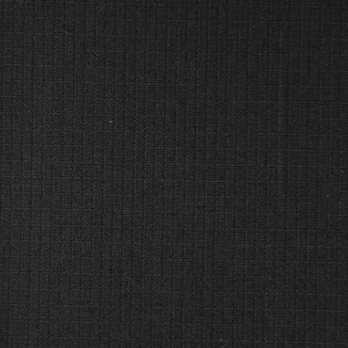Black Color Solid Cotton Ribstop Fabric, Width : 58