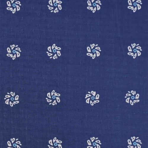 Blue White Flower Modal Fabric