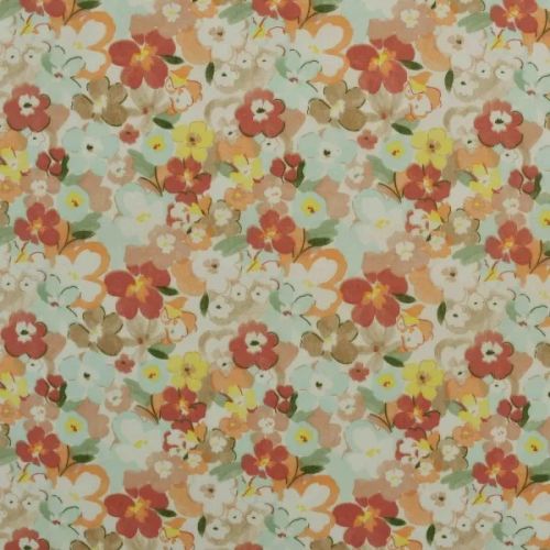 Cotton A Closre Up Floral Print Woven Fabric
