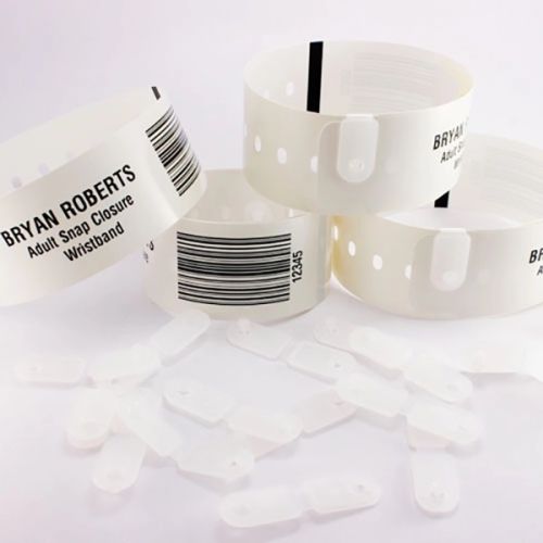 SnapbandĀ® Thermal Wristband with Clip Closure