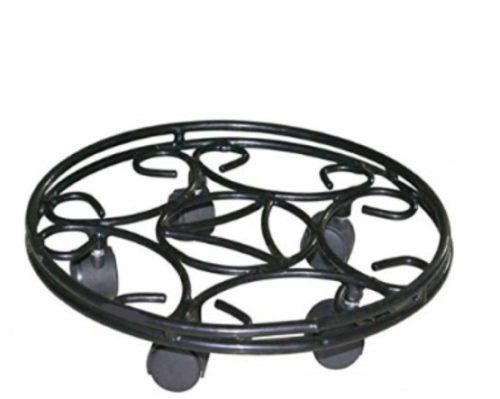 Garden Deco 11 Inch Pot Stand with Wheels