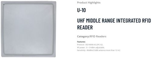 RFID Reader, Color : Ivory, Power Type : AC, DC