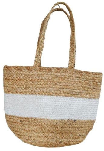 Cotton Rope Beach Jute Tote Bag 15 X 12 Inches