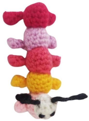 Crochet Pinky Caterpillar Soft Toy